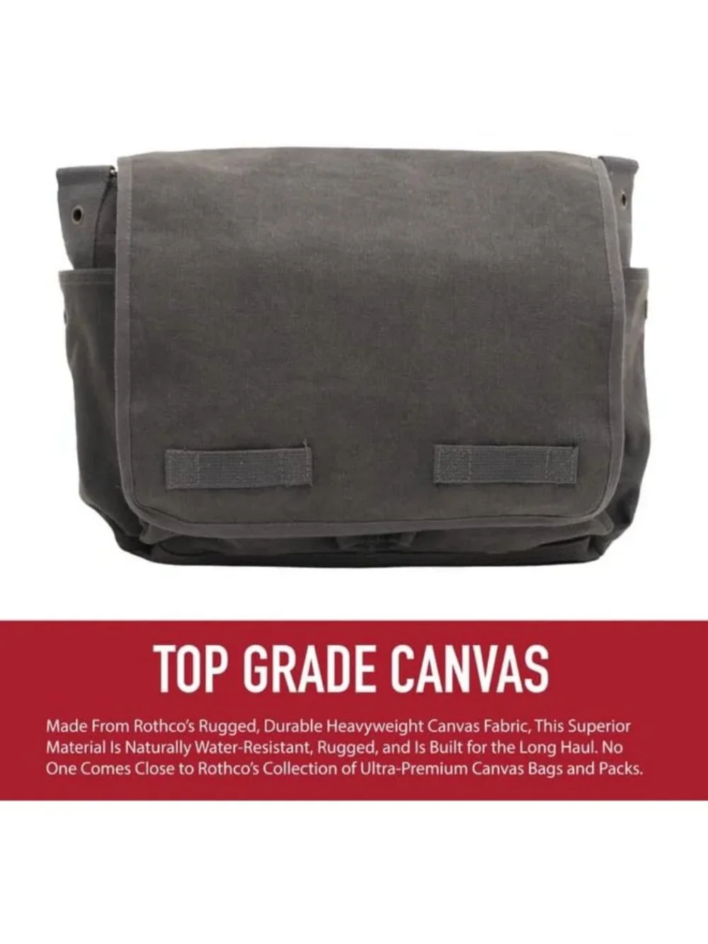 Durable Canvas Messenger Bag for EDC, Travel & Daily Commutes | Organized